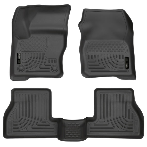 Husky Liners 2012 Ford Focus (4DR/5DR) WeatherBeater Combo Black Floor Liners