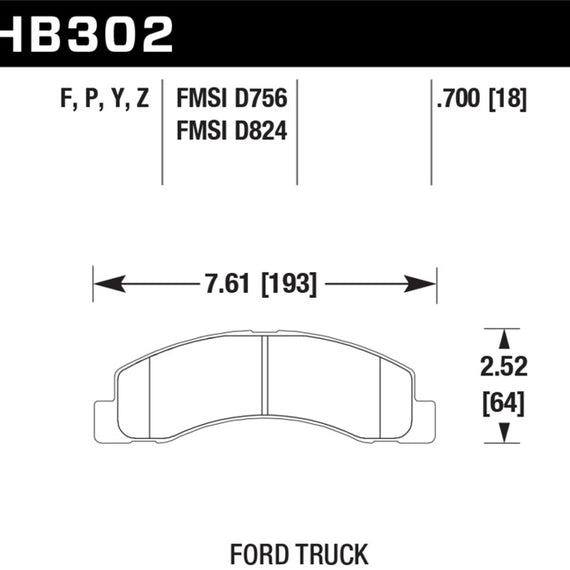 Hawk LTS Street Brake Pads