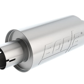 Borla S-Type Muffler 2.5in Inlet/Outlet 5in Round x 10in w/Notch