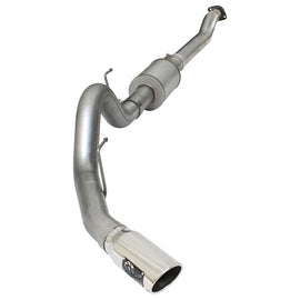 aFe Atlas Exhausts 4in Cat-Back Aluminized Steel Exhaust 2015 Ford F-150 V6 3.5L (tt) Polished Tip