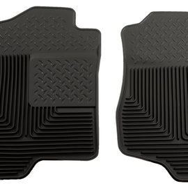 Husky Liners 07-12 GM Silverado/Sierra/Tahoe/Yukon/Escalade Heavy Duty Black Front Floor Mats