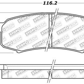 StopTech Performance 96-09 Lexus GX 470/LX 450/LX 470/LX 570 Rear Brake Pads