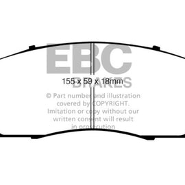 EBC 07-09 Acura RDX 2.3 Turbo Ultimax2 Front Brake Pads