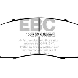 EBC 07-09 Acura RDX 2.3 Turbo Yellowstuff Front Brake Pads