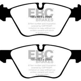 EBC 08-10 BMW 128 3.0 Yellowstuff Front Brake Pads