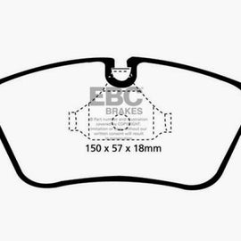 EBC 99-02 BMW Z3 2.5 Ultimax2 Front Brake Pads