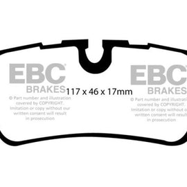 EBC 05-10 Land Rover LR3 4.4 Extra Duty Rear Brake Pads