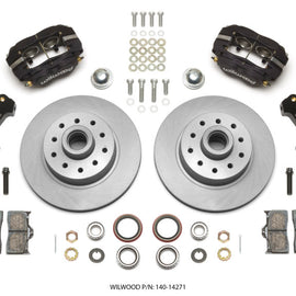 Wilwood Forged Dynalite Front Kit 11.03in 1 PC Rotor&Hub 74-80 Pinto/Mustang II Disc Spindle only