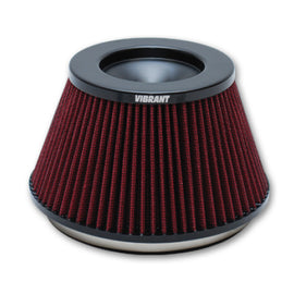 Vibrant The Classic Perf Air Filter 5in OD Conex3-5/8in Tallx6in ID Bellmouth VelocityStack10950-52