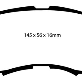 EBC 07+ Jeep Compass 2.0 (262mm Rear Rotors) Greenstuff Front Brake Pads