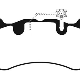EBC 2016+ Maserati Levante 3.0TT (424) Yellowstuff Front Brake Pads