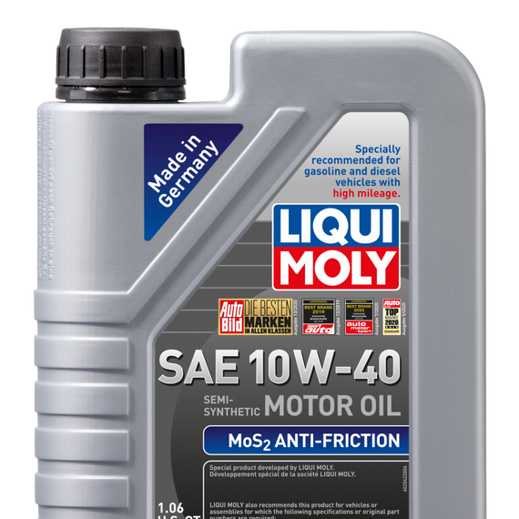 LIQUI MOLY 1L MoS2 Anti-Friction Motor Oil 10W40