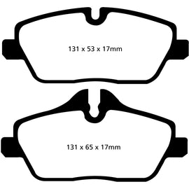 EBC 14+ BMW i3 Electric Ultimax2 Front Brake Pads