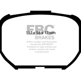 EBC 04-10 Scion TC 2.4 Yellowstuff Front Brake Pads