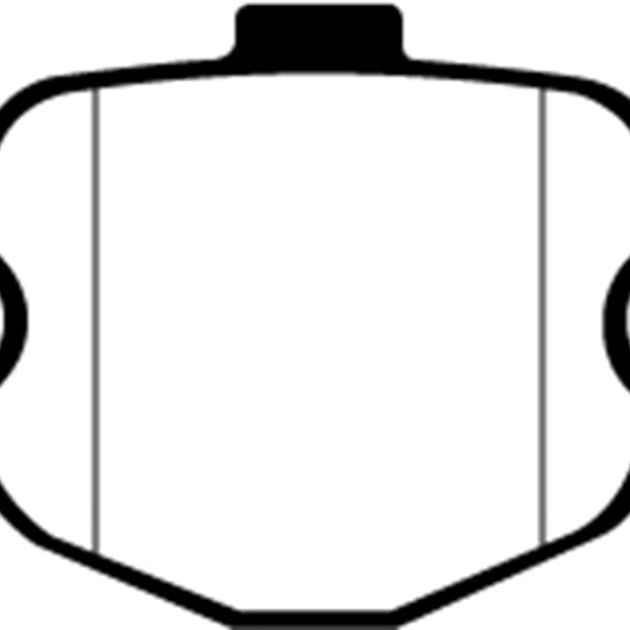 EBC 06-08 Chevrolet Corvette (C6) 7.0 (Z06) Redstuff Rear Brake Pads