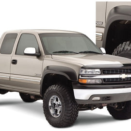 Bushwacker 07-07 Chevy Silverado 1500 Classic Fleetside Extend-A-Fender Style Flares 4pc - Black