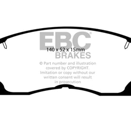 EBC 91-92 Toyota MR2 2.0 Turbo Yellowstuff Front Brake Pads