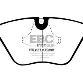 EBC 92-95 BMW M3 3.0 (E36) Yellowstuff Front Brake Pads
