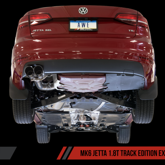 AWE Tuning Mk6 GLI 2.0T - Mk6 Jetta 1.8T Track Edition Exhaust - Diamond Black Tips