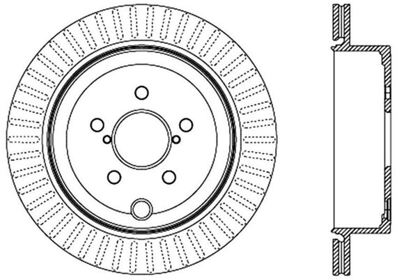 StopTech Power Slot 13 Scion FR-S / 13 Subaru BRZ Rear Left Slotted Rotor