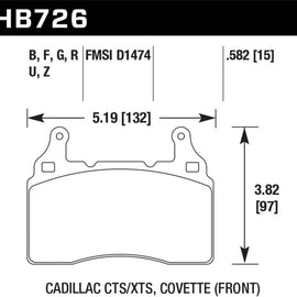 Hawk 10-17 Chevrolet Camaro HP+ Compound Front Brake Pads