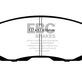 EBC 02-03 Infiniti G20 2.0 Redstuff Front Brake Pads