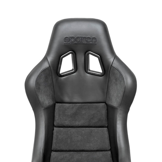 Sparco Seat QRT Performance Leather/Alcantara Black (Must Use Side Mount 600QRT)