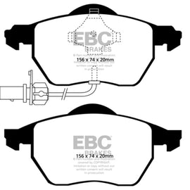 EBC 03-04 Audi A4 1.8 Turbo Yellowstuff Front Brake Pads