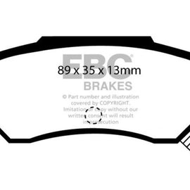 EBC 92-94 Acura Integra 1.7 Vtec Ultimax2 Rear Brake Pads