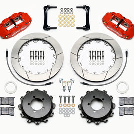 Wilwood Narrow Superlite 4R Rear Kit 12.88in Red 2012-Up Toyota / Scion FRS w/Lines