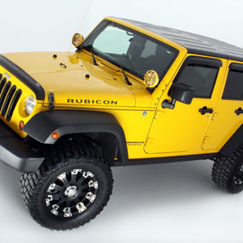 AVS 07-18 Jeep Wrangler Unlimited Ventvisor Outside Mount Window Deflectors 4pc - Smoke