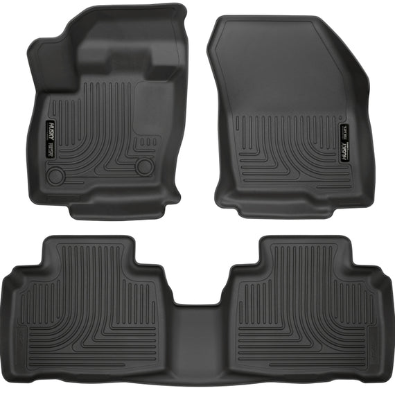 Husky Liners 2015 Ford Edge WeatherBeater Front & 2nd Row Combo Black Floor Liners