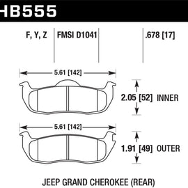 Hawk 06-10 Jeep Commander / 05-10 Grand Cherokee / 05-10 Armada / 04 Pathfinder / 04-10 Tital 5.6L /