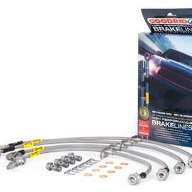 Goodridge 17-18 Honda Civic (Base/LX/EX) Stainless Steel Brake Line Kit