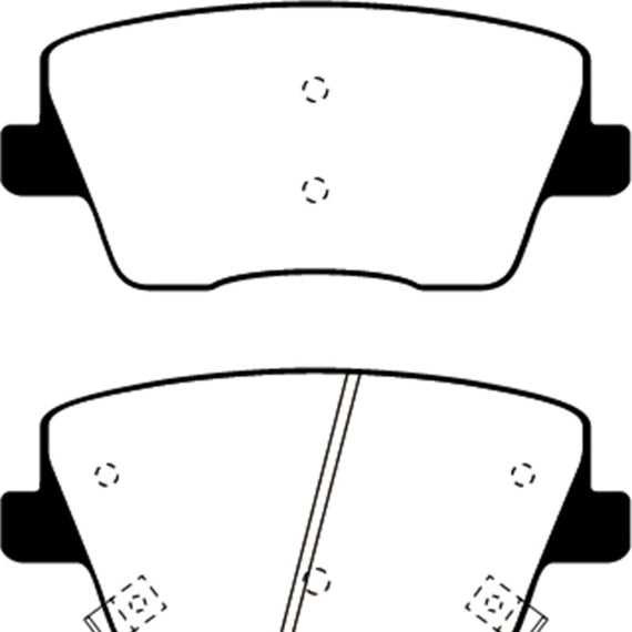 EBC 2019+ Hyundai Veloster N (2nd Gen) 2.0L Turbo Yellowstuff Rear Brake Pads