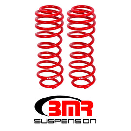 BMR 05-14 S197 Mustang GT/GT500 Rear Performance/Drag Lowering Springs - Red