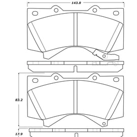 StopTech 07-17 Toyota Tundra Street Performance Front Brake Pads