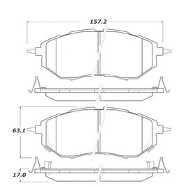 StopTech Street Touring 05-08 Legacy 2.5 GT Front Brake Pads