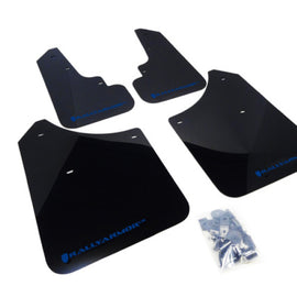 Rally Armor 03-08 Subaru Forester Black UR Mud Flap w/ Blue Logo