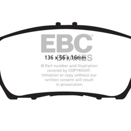 EBC 10+ Honda CR-Z 1.5 Hybrid Greenstuff Front Brake Pads