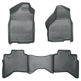 Husky Liners 03-08 Dodge Ram 1500/2500/3500 Quad Cab WeatherBeater Combo Gray Floor Liners