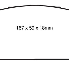 EBC 10+ Lexus RX350 3.5 (Japan) Greenstuff Front Brake Pads
