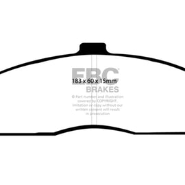 EBC 03-04 Cadillac XLR 4.6 Redstuff Front Brake Pads