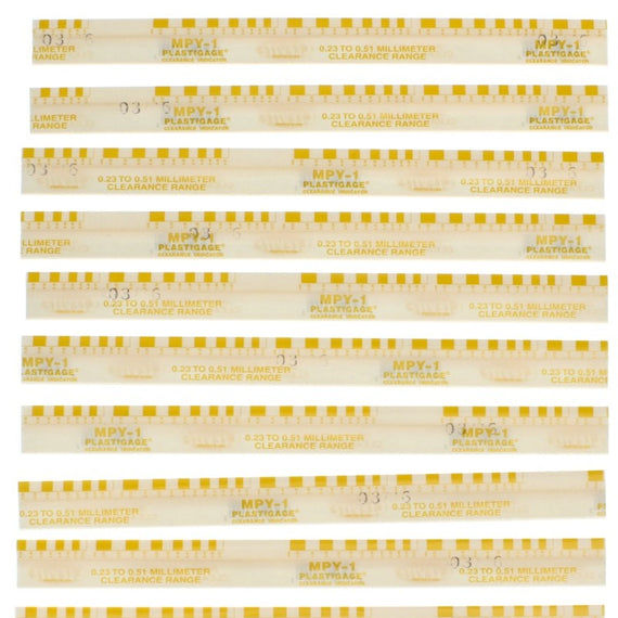 Clevite Plastigage Yellow Plastigage - 12 Pack