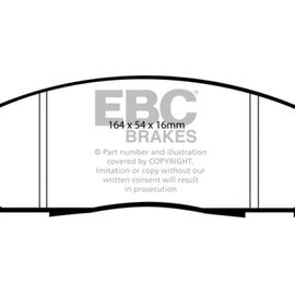 EBC 05+ Nissan Frontier 2.5 2WD Yellowstuff Front Brake Pads