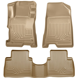 Husky Liners 08-12 Honda Accord (4DR) WeatherBeater Combo Tan Floor Liners (One Piece for 2nd Row)