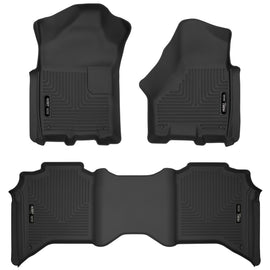 Husky Liners 19-20 Dodge Ram 2500/3500 Crew Cab X-Act Contour Front and Second Row Seat Floor Liners