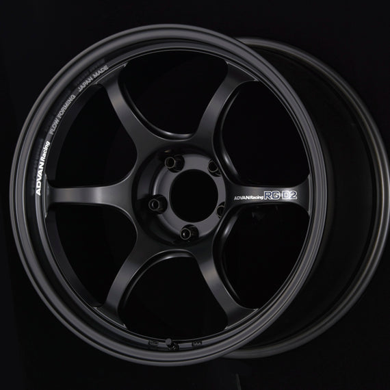 Advan RG-D2 18x9.5 +35 5-120 Semi Gloss Black Wheel
