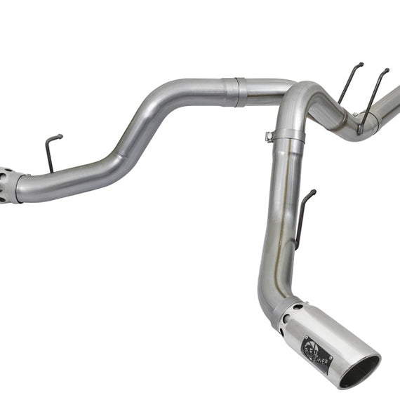 aFe POWER 4in DPF-Back SS Exhaust System 2017 Ford Diesel Trucks V8-6.7L (td)