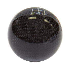 NRG Universal Ball Style Shift Knob (No Logo) - Black Carbon Fiber (5 Speed Pattern)